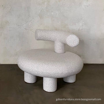 Modern Elegant boucle Fabric Engel Olga Chair